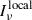Mathematical equation: $ I_\nu ^\mathrm{local} $