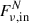 Mathematical equation: $ F_{\nu ,\mathrm {in}}^N $