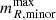 Mathematical equation: $ m_{R,\mathrm{minor}}^{\mathrm{max}} $
