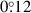 Mathematical equation: $ 0{{\overset{\circ}{.}}}12 $