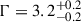 Mathematical equation: $ \Gamma=3.2^{+0.2}_{-0.2} $