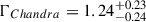 Mathematical equation: $ \Gamma_{Chandra}=1.24^{+0.23}_{-0.24} $