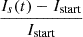 Mathematical equation: $ \frac{I_{s}(t)-I_{\rm {start}}}{I_{\rm {start}}} $