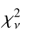 Mathematical equation: $\chi^2_\nu$