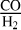 Mathematical equation: $\frac{\text{CO}}{\text{H}_2}$