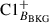 Mathematical equation: $ \mathrm{C1}_{B_{\mathrm{BKG}}}^{+} $