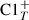 Mathematical equation: $ \mathrm{C1}_{T}^{+} $