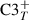 Mathematical equation: $ \mathrm{C3}_{T}^{+} $