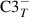 Mathematical equation: $ \mathrm{C3}_{T}^{-} $