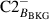 Mathematical equation: $ \mathrm{C2}_{B_{\mathrm{BKG}}}^{-} $