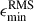 Mathematical equation: $ \epsilon_\mathrm{{min}}^\mathrm{{RMS}} $