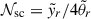 Mathematical equation: $ \mathcal{N}_{\mathrm{sc}} = {\tilde y}_r/4{\tilde \theta}_r $