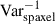 Mathematical equation: $ \rm Var_{\mathrm{spaxel}}^{-1} $
