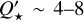 Mathematical equation: $Q_ \star ^\prime \sim 4-8$