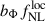 Mathematical equation: $ b_\Phi f_{\mathrm{NL}}^{\mathrm{loc}} $