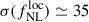 Mathematical equation: $ \sigma(f_{\mathrm{NL}}^{\mathrm{loc}}) \simeq 35 $