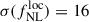 Mathematical equation: $ \sigma(f_{\mathrm{NL}}^{\mathrm{loc}}) = 16 $