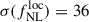 Mathematical equation: $ \sigma(f_{\mathrm{NL}}^{\mathrm{loc}}) = 36 $