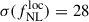 Mathematical equation: $ \sigma(f_{\mathrm{NL}}^{\mathrm{loc}}) = 28 $