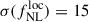 Mathematical equation: $ \sigma(f_{\mathrm{NL}}^{\mathrm{loc}}) = 15 $