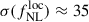 Mathematical equation: $ \sigma(f_{\mathrm{NL}}^{\mathrm{loc}}) \approx 35 $