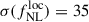 Mathematical equation: $ \sigma(f_{\mathrm{NL}}^{\mathrm{loc}}) = 35 $