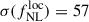 Mathematical equation: $ \sigma(f_{\mathrm{NL}}^{\mathrm{loc}}) = 57 $