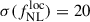 Mathematical equation: $ \sigma(f_{\mathrm{NL}}^{\mathrm{loc}}) = 20 $