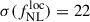 Mathematical equation: $ \sigma(f_{\mathrm{NL}}^{\mathrm{loc}}) = 22 $