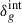 Mathematical equation: $ \delta_{g}^{\mathrm{int}} $