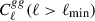 Mathematical equation: $ C_{\ell}^{gg}(\ell > \ell_{\mathrm{min}}) $