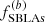 Mathematical equation: $ f_\mathrm{{SBLAs}}^{(b)} $