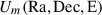 Mathematical equation: $ U_m(\rm{Ra}, \rm{Dec}, \rm{E}) $