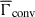 Mathematical equation: $ \overline{\Gamma}_{\mathrm{conv}} $