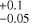 Mathematical equation: $^{+0.1}_{-0.05}$
