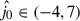 Mathematical equation: $ \hat{j_0}\in(-4, 7) $