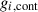 Mathematical equation: $ {g}_{i,\rm{cont}} $