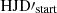 Mathematical equation: $ {\mathrm{HJD}}\prime_{\mathrm{start}} $