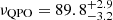 Mathematical equation: $ \nu_\mathrm{{QPO}} = 89.8^{+2.9}_{-3.2} $