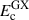 Mathematical equation: $ E^{\mathrm{GX}}_{\mathrm{c}} $
