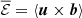 Mathematical equation: $ \overline{\mathcal{E}} =\langle\boldsymbol{u}\times \boldsymbol{b}\rangle $