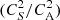 Mathematical equation: $ (C_S^2/C^2_\mathrm{A}) $