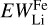 Mathematical equation: $EW_{{\rm{Li}}}^{{\rm{Fe}}}$