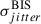 Mathematical equation: $ \sigma^{\mathrm{BIS}}_{jitter} $