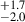 Mathematical equation: $ ^{+1.7}_{-2.0} $