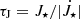 Mathematical equation: $ \tau_{\mathrm{J}} = J_\star/|\dot{J}_\star| $