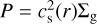 Mathematical equation: $P=c_{\rm s}^2(r)\Sigma_{\rm g}$