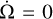 Mathematical equation: $\dot \Omega = 0$