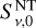 Mathematical equation: $S_{\nu ,0}^{{\rm{NT}}}$