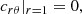 Mathematical equation: $$ \begin{aligned} c_{r\theta }|_{r = 1}&= 0, \end{aligned} $$